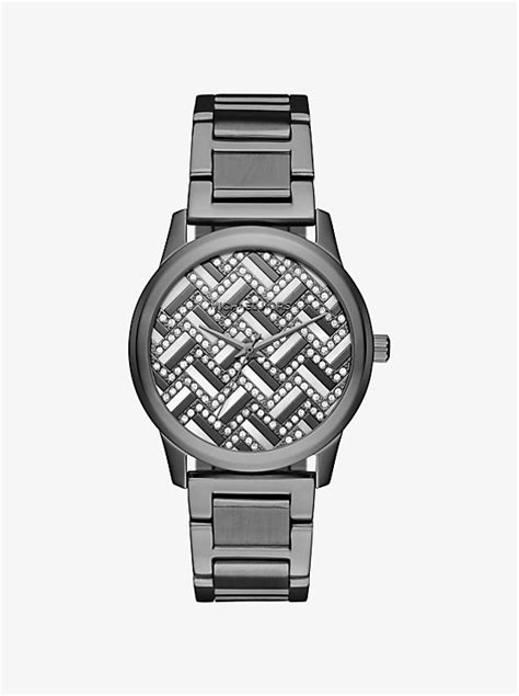 michael kors uhr dau mb hartman|Hartman Chevron Pavé Gunmetal.